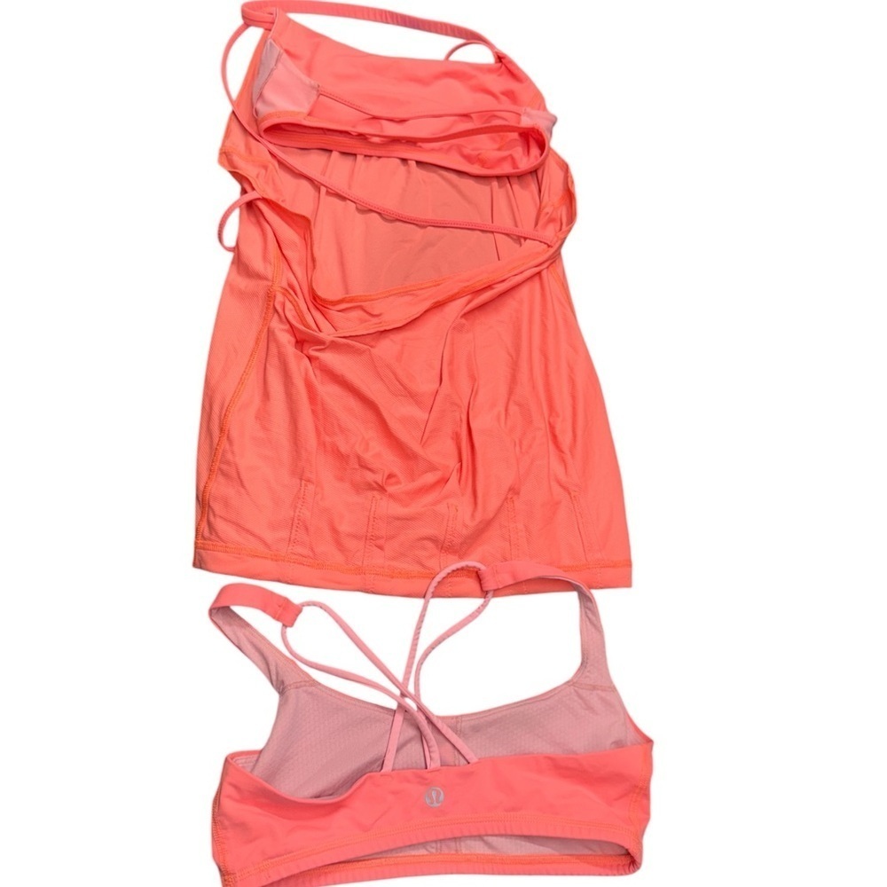 Lululemon Athletica . Ruched Pink Tank Top - Picture 6 of 9